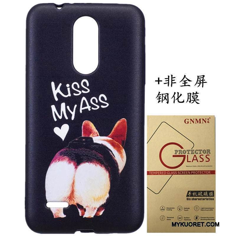 Kuori Lg K8 2017 Maalaus Jauhe Pesty Suede, Kotelo Lg K8 2017 Kohokuviointi Ripustettavat Koristeet Puhelimen Kuoret