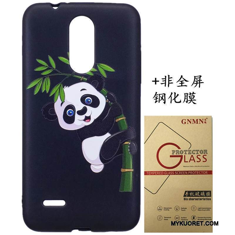 Kuori Lg K8 2017 Maalaus Jauhe Pesty Suede, Kotelo Lg K8 2017 Kohokuviointi Ripustettavat Koristeet Puhelimen Kuoret