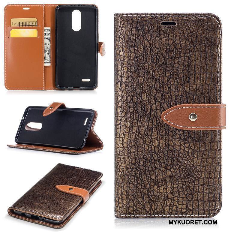 Kuori Lg K8 2017 Nahka Murtumaton Viini Punainen, Kotelo Lg K8 2017 Silikoni