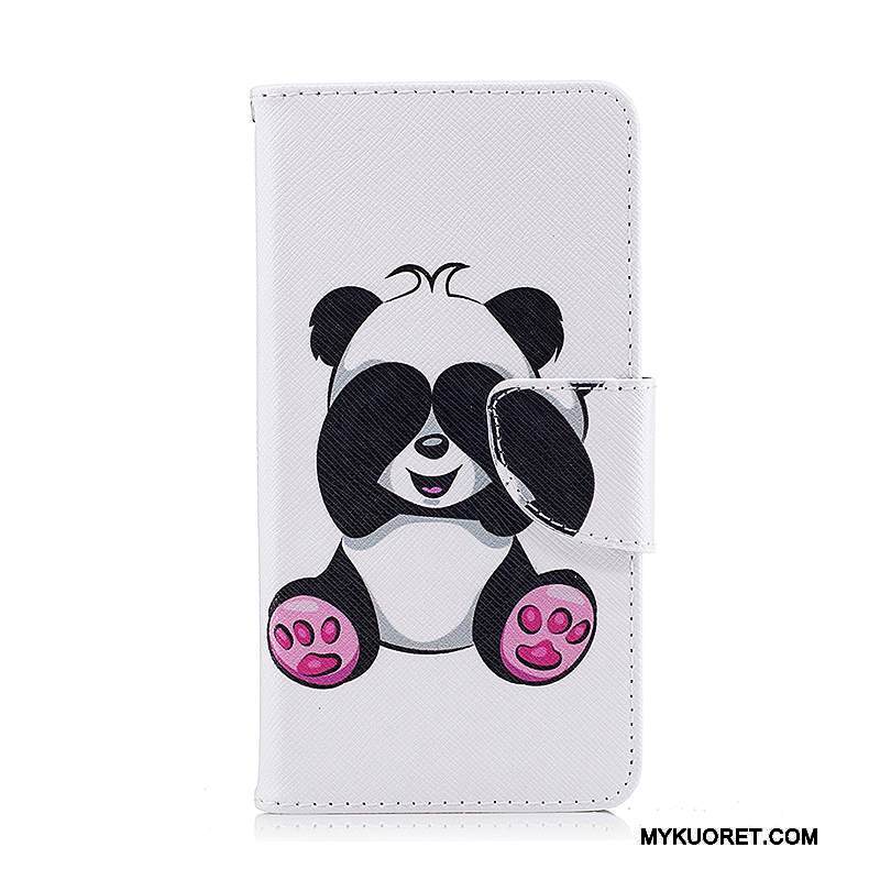 Kuori Lg K8 2017 Nahka Violetti Puhelimen Kuoret, Kotelo Lg K8 2017 Suojaus