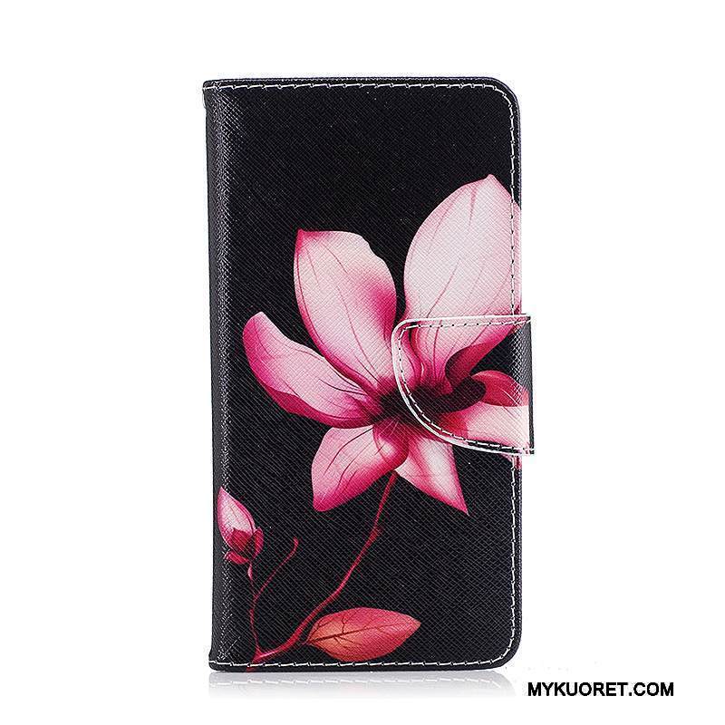 Kuori Lg K8 2017 Nahka Violetti Puhelimen Kuoret, Kotelo Lg K8 2017 Suojaus