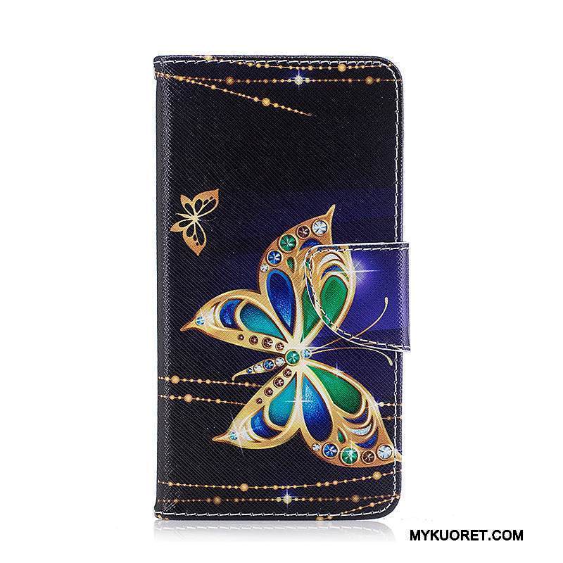 Kuori Lg K8 2017 Nahka Violetti Puhelimen Kuoret, Kotelo Lg K8 2017 Suojaus