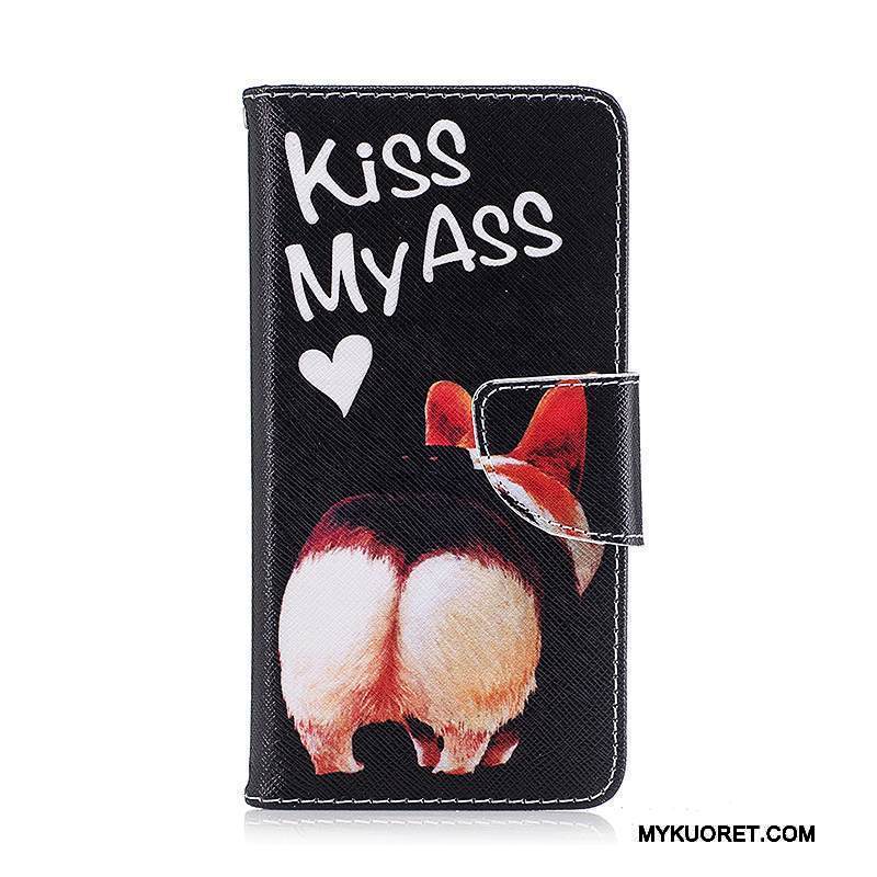 Kuori Lg K8 2017 Nahka Violetti Puhelimen Kuoret, Kotelo Lg K8 2017 Suojaus