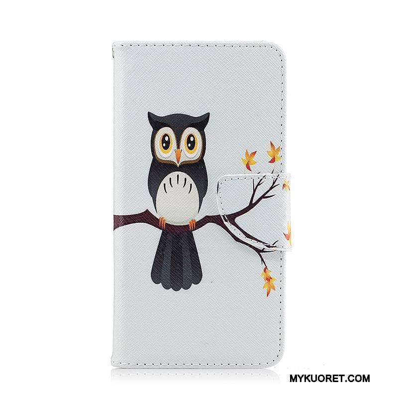 Kuori Lg K8 2017 Nahka Violetti Puhelimen Kuoret, Kotelo Lg K8 2017 Suojaus