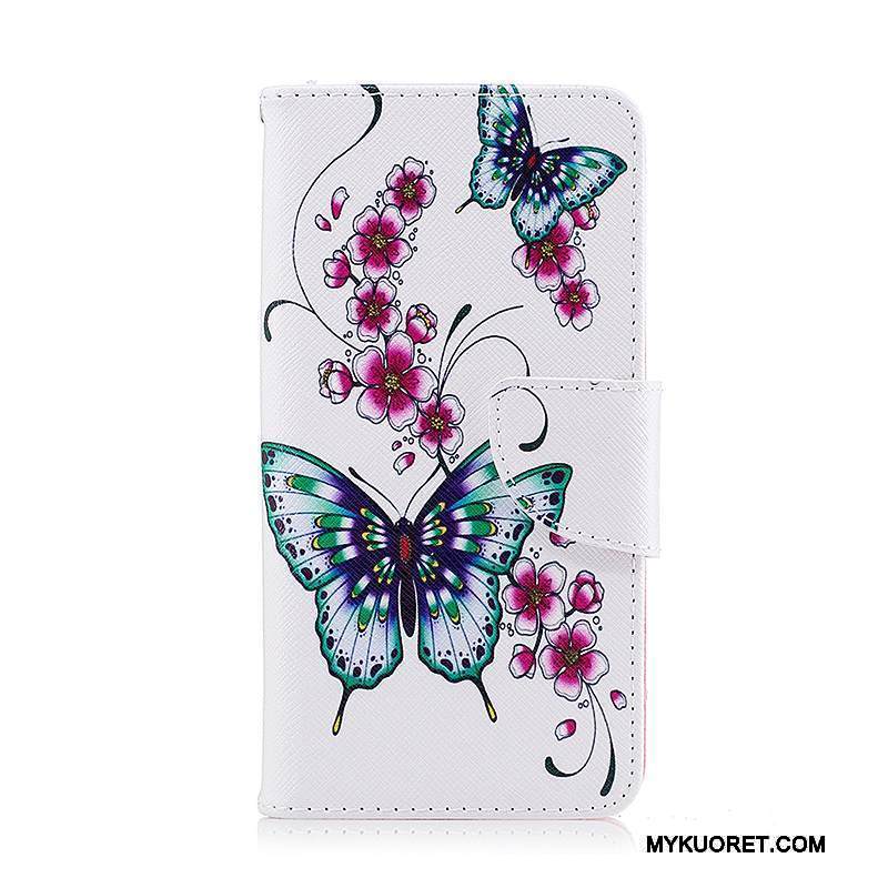 Kuori Lg K8 2017 Nahka Violetti Puhelimen Kuoret, Kotelo Lg K8 2017 Suojaus