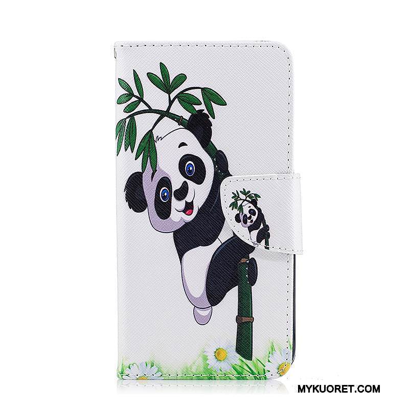 Kuori Lg K8 2017 Nahka Violetti Puhelimen Kuoret, Kotelo Lg K8 2017 Suojaus