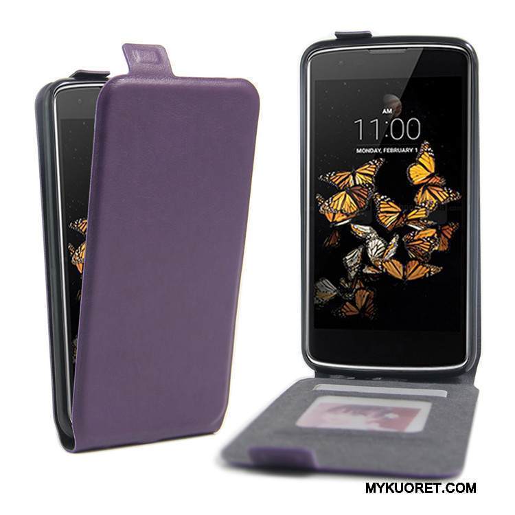 Kuori Lg K8 Nahka Kortti Puhelimen Kuoret, Kotelo Lg K8 Vuosikerta Kukkakuvio