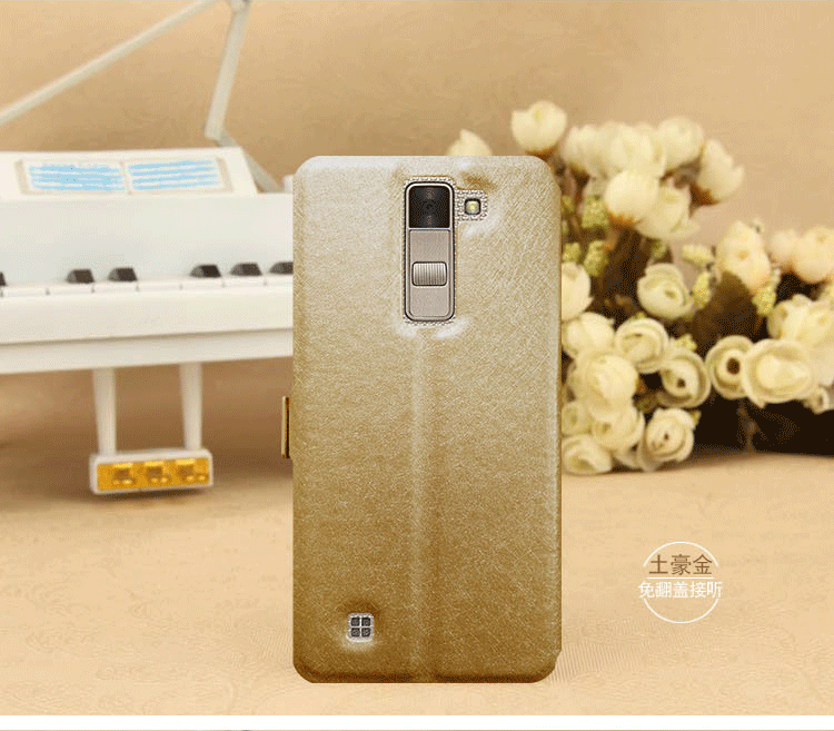 Kuori Lg K8 Nahka Sininen Puhelimen Kuoret, Kotelo Lg K8 Kuoret