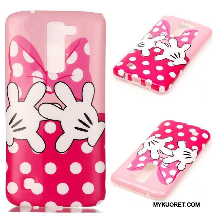 Kuori Lg K8 Silikoni Murtumaton Ripustettavat Koristeet, Kotelo Lg K8 Suojaus Violetti