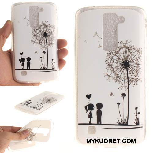 Kuori Lg K8 Silikoni Murtumaton Ripustettavat Koristeet, Kotelo Lg K8 Suojaus Violetti