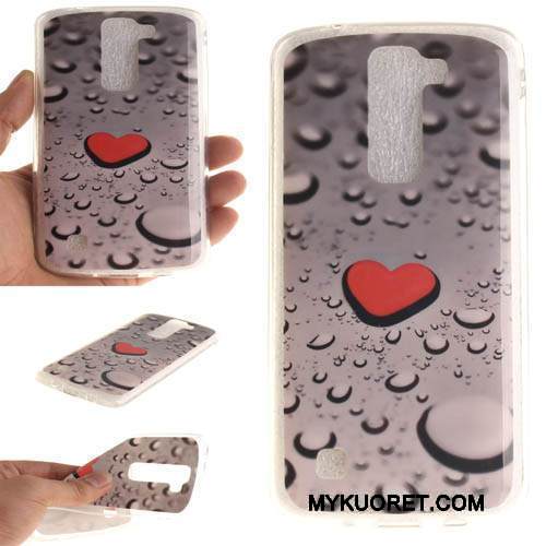 Kuori Lg K8 Silikoni Murtumaton Ripustettavat Koristeet, Kotelo Lg K8 Suojaus Violetti