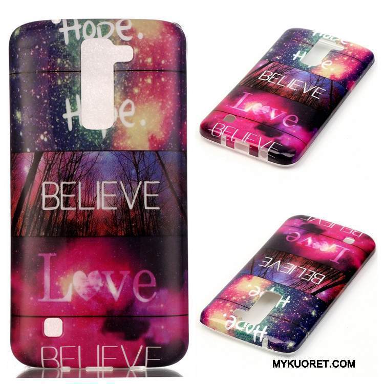 Kuori Lg K8 Silikoni Murtumaton Ripustettavat Koristeet, Kotelo Lg K8 Suojaus Violetti