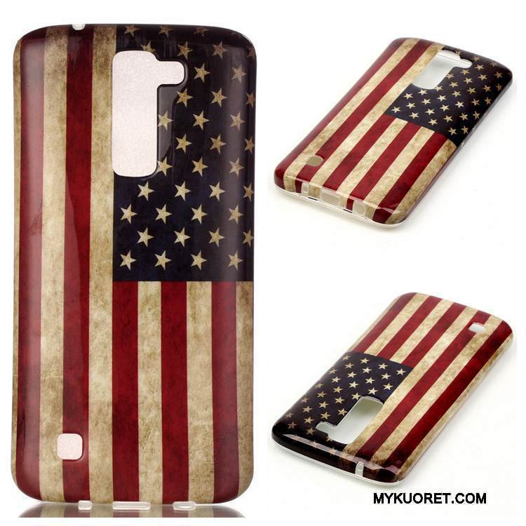 Kuori Lg K8 Silikoni Murtumaton Ripustettavat Koristeet, Kotelo Lg K8 Suojaus Violetti