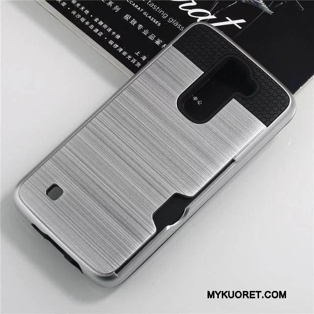 Kuori Lg K8 Silikoni Sininen Johdin, Kotelo Lg K8 Suojaus Kortti Murtumaton