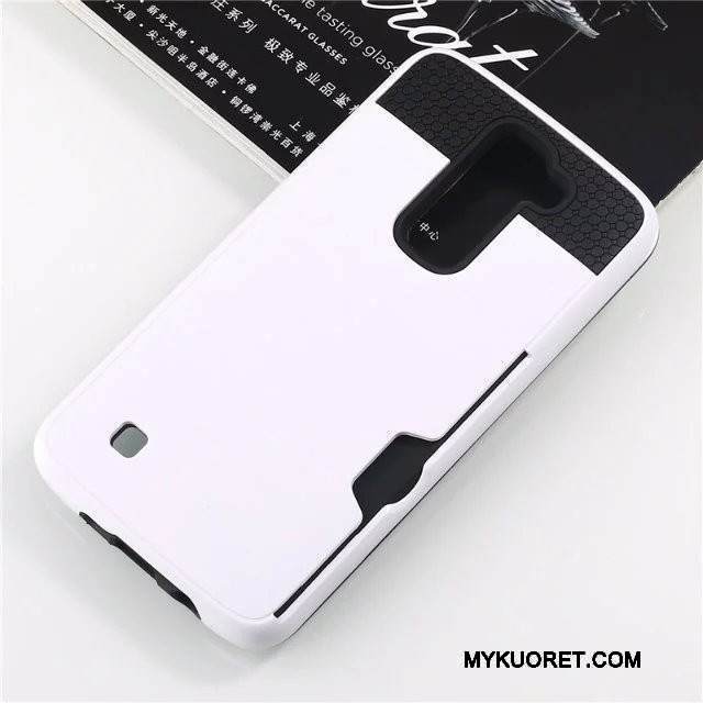 Kuori Lg K8 Silikoni Sininen Johdin, Kotelo Lg K8 Suojaus Kortti Murtumaton