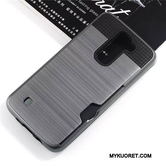 Kuori Lg K8 Silikoni Sininen Johdin, Kotelo Lg K8 Suojaus Kortti Murtumaton