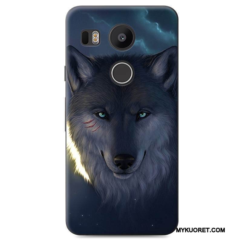 Kuori Lg Nexus 5x Maalaus Puhelimen Kuoret Sininen, Kotelo Lg Nexus 5x Kova Murtumaton