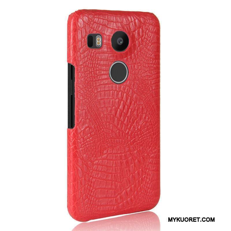 Kuori Lg Nexus 5x Nahka Murtumaton Kova, Kotelo Lg Nexus 5x Suojaus Kukkakuvio Krokotiili