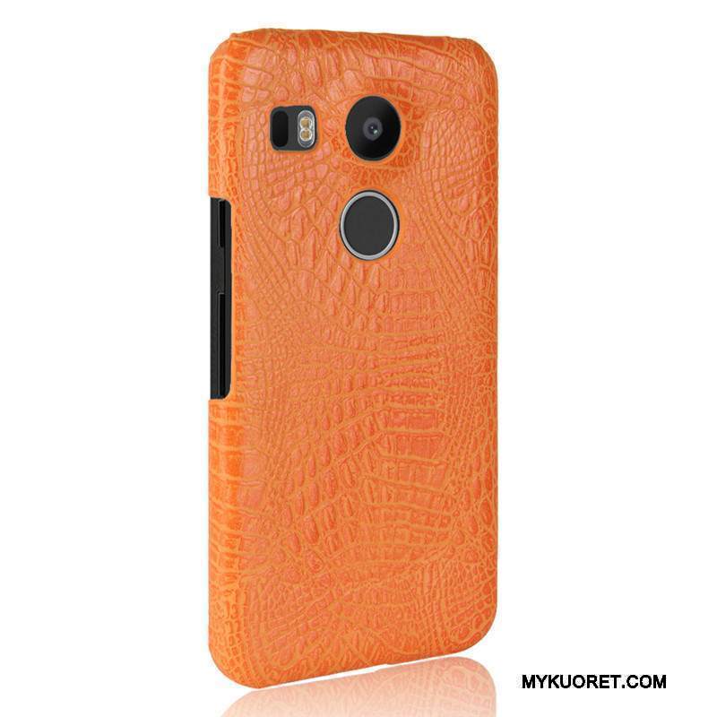 Kuori Lg Nexus 5x Nahka Murtumaton Kova, Kotelo Lg Nexus 5x Suojaus Kukkakuvio Krokotiili