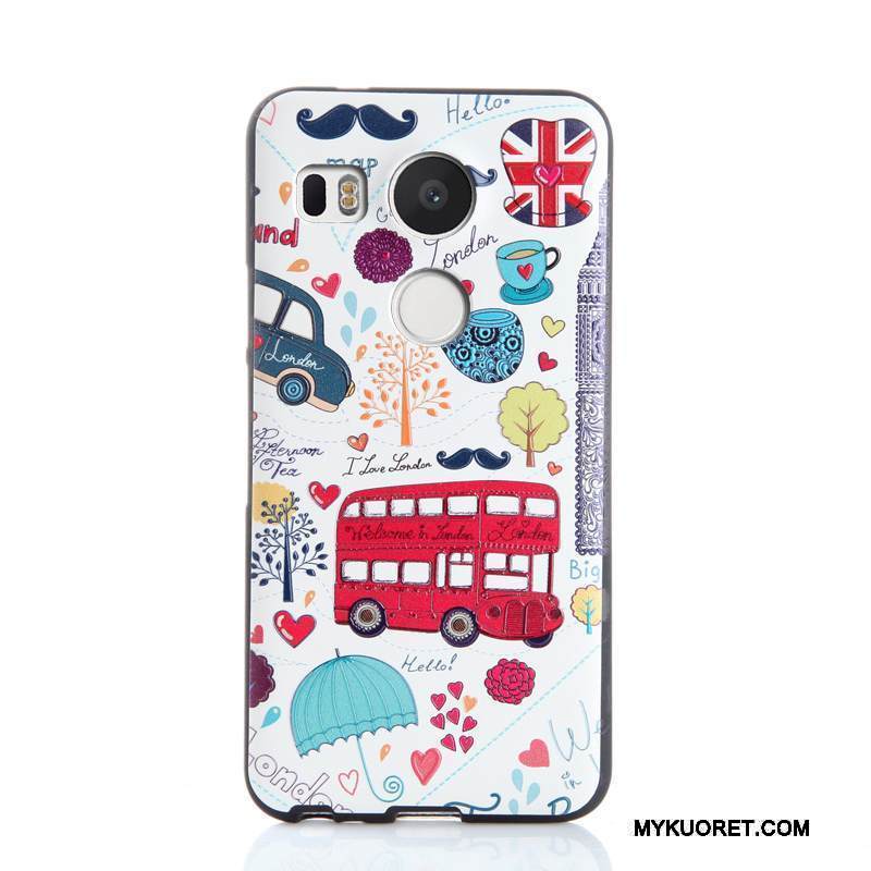 Kuori Lg Nexus 5x Pehmeä Neste Puhelimen Kuoret Keltainen, Kotelo Lg Nexus 5x Kohokuviointi Murtumaton