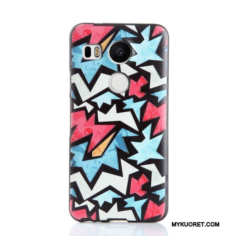 Kuori Lg Nexus 5x Pehmeä Neste Puhelimen Kuoret Keltainen, Kotelo Lg Nexus 5x Kohokuviointi Murtumaton