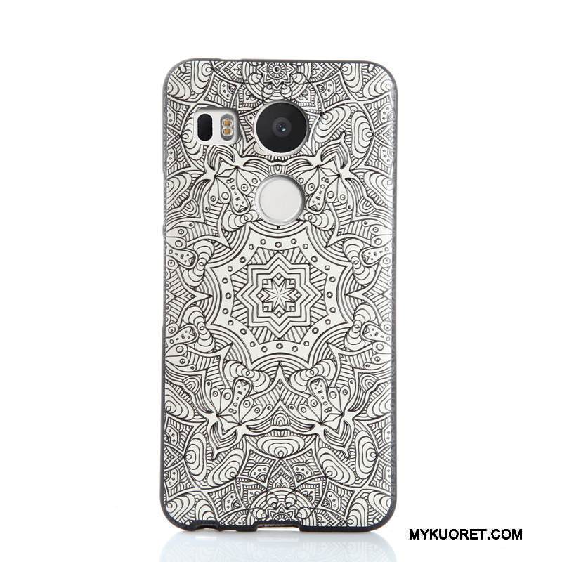 Kuori Lg Nexus 5x Pehmeä Neste Puhelimen Kuoret Keltainen, Kotelo Lg Nexus 5x Kohokuviointi Murtumaton