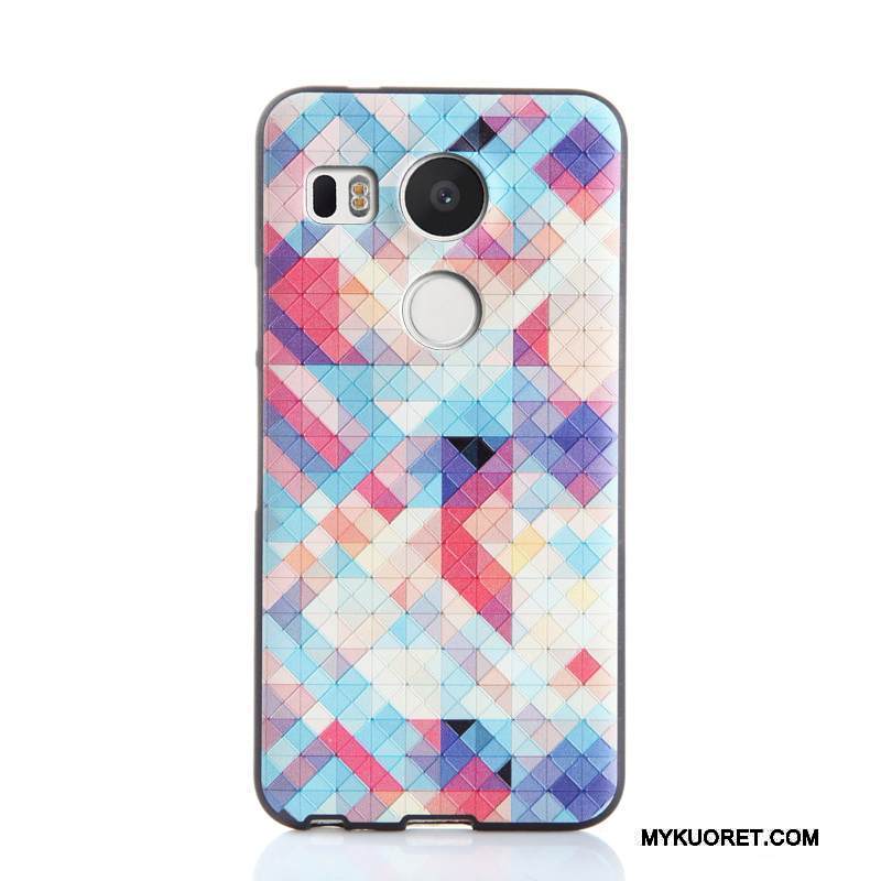 Kuori Lg Nexus 5x Pehmeä Neste Puhelimen Kuoret Keltainen, Kotelo Lg Nexus 5x Kohokuviointi Murtumaton