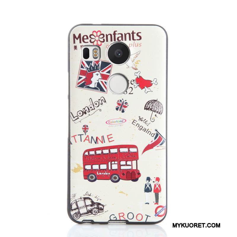 Kuori Lg Nexus 5x Pehmeä Neste Puhelimen Kuoret Keltainen, Kotelo Lg Nexus 5x Kohokuviointi Murtumaton