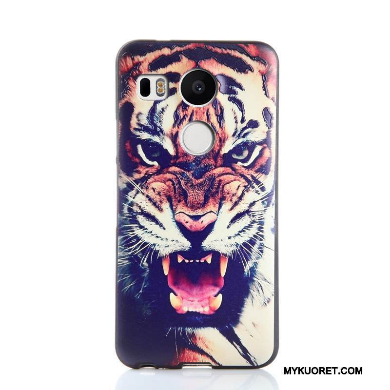 Kuori Lg Nexus 5x Pehmeä Neste Puhelimen Kuoret Keltainen, Kotelo Lg Nexus 5x Kohokuviointi Murtumaton