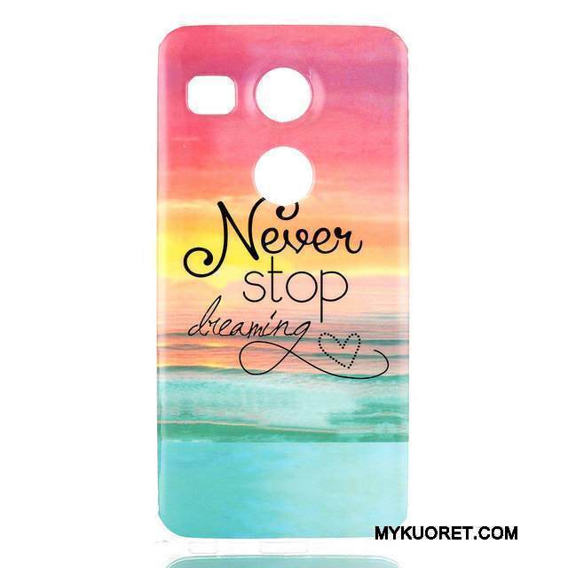 Kuori Lg Nexus 5x Pu Puhelimen Kuoret, Kotelo Lg Nexus 5x Musta