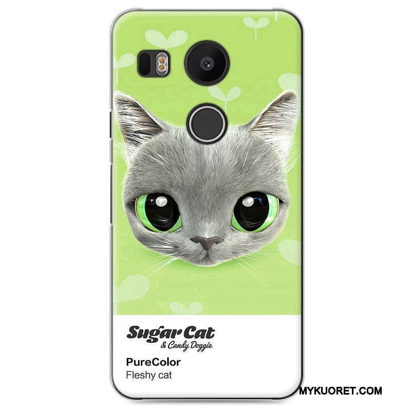 Kuori Lg Nexus 5x Sarjakuva Kova Murtumaton, Kotelo Lg Nexus 5x Sininen Puhelimen Kuoret