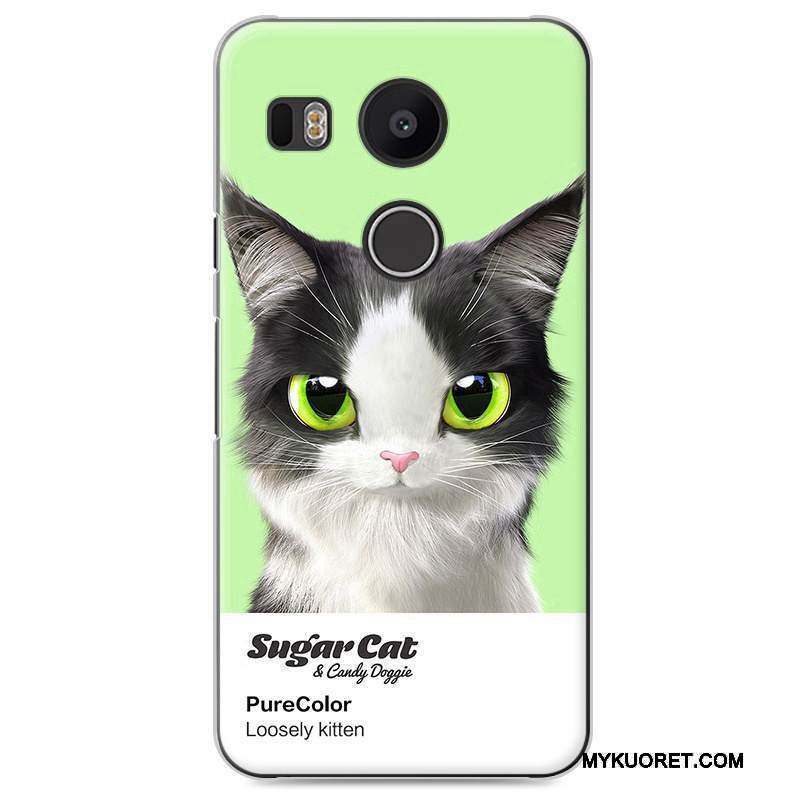 Kuori Lg Nexus 5x Sarjakuva Kova Murtumaton, Kotelo Lg Nexus 5x Sininen Puhelimen Kuoret