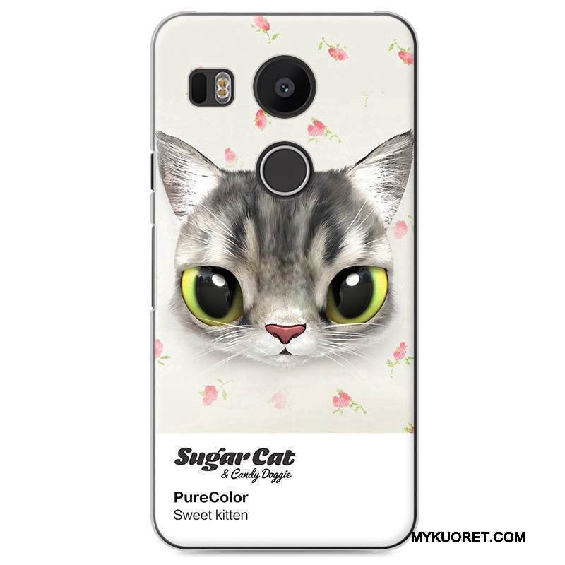 Kuori Lg Nexus 5x Sarjakuva Kova Murtumaton, Kotelo Lg Nexus 5x Sininen Puhelimen Kuoret