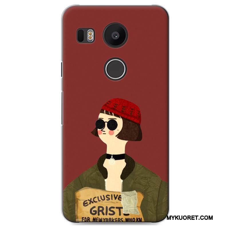 Kuori Lg Nexus 5x Suojaus Takakansi Puhelimen Kuoret, Kotelo Lg Nexus 5x Tummanvihreä Rakastunut