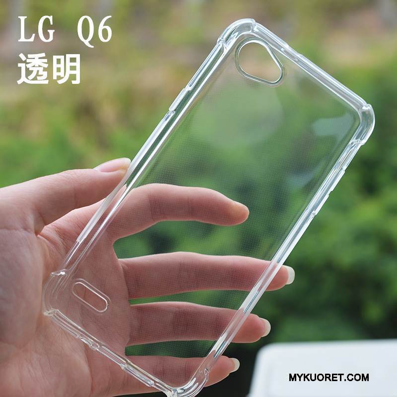 Kuori Lg Q6 Laukut Ultra Murtumaton, Kotelo Lg Q6 Pehmeä Neste Ohut Valkoinen