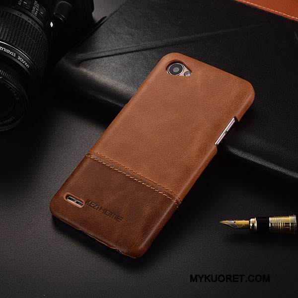 Kuori Lg Q6 Nahka Puhelimen Kuoret Ultra, Kotelo Lg Q6 Suojaus Liiketoiminta Ohut