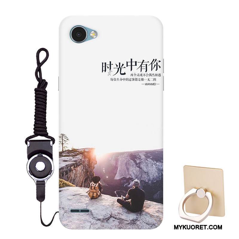 Kuori Lg Q6 Pehmeä Neste Malli Puhelimen Kuoret, Kotelo Lg Q6 Suojaus Valkoinen Muokata