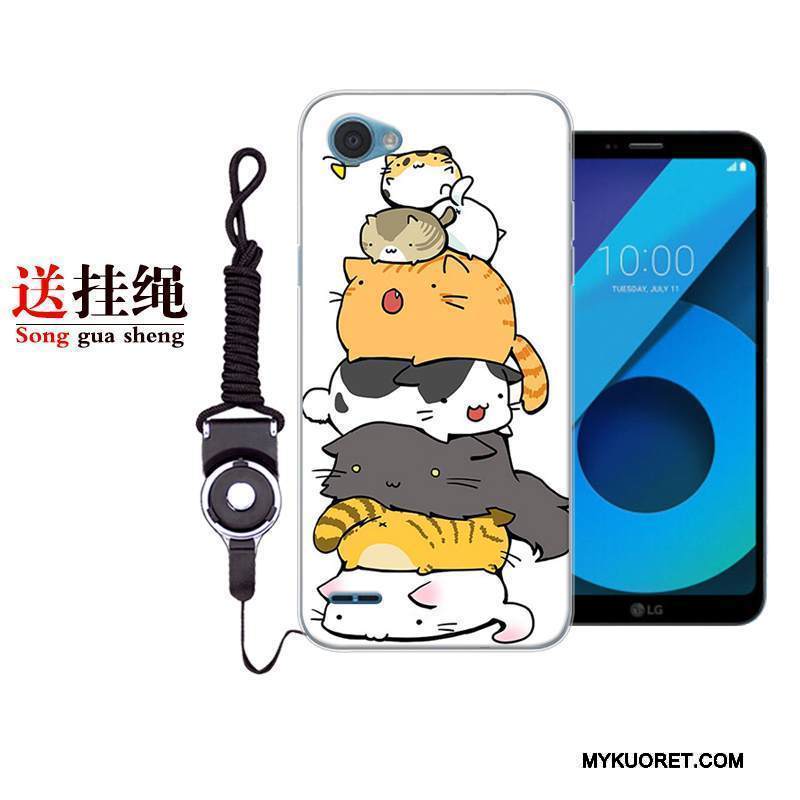 Kuori Lg Q6 Sarjakuva Ihana Murtumaton, Kotelo Lg Q6 Laukut Persoonallisuus Musta