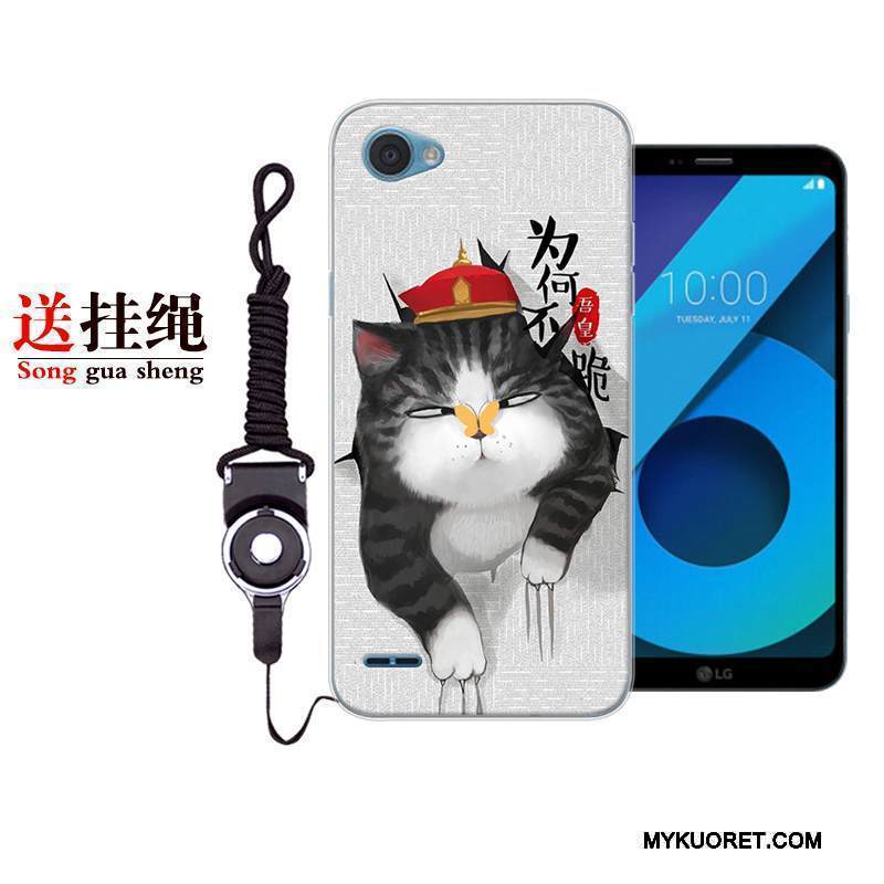 Kuori Lg Q6 Sarjakuva Ihana Murtumaton, Kotelo Lg Q6 Laukut Persoonallisuus Musta