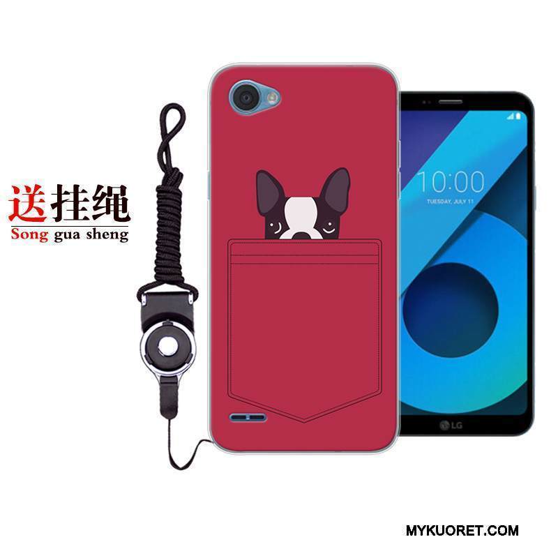 Kuori Lg Q6 Sarjakuva Ihana Murtumaton, Kotelo Lg Q6 Laukut Persoonallisuus Musta