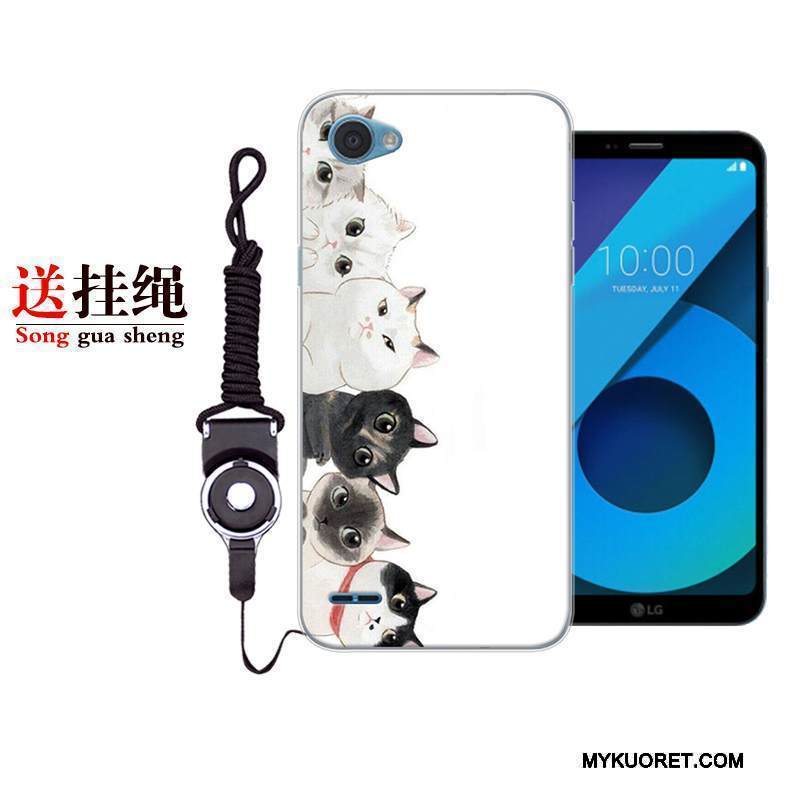 Kuori Lg Q6 Sarjakuva Ihana Murtumaton, Kotelo Lg Q6 Laukut Persoonallisuus Musta