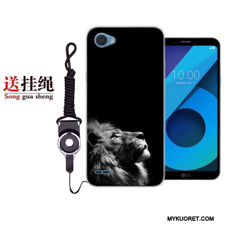 Kuori Lg Q6 Sarjakuva Ihana Murtumaton, Kotelo Lg Q6 Laukut Persoonallisuus Musta