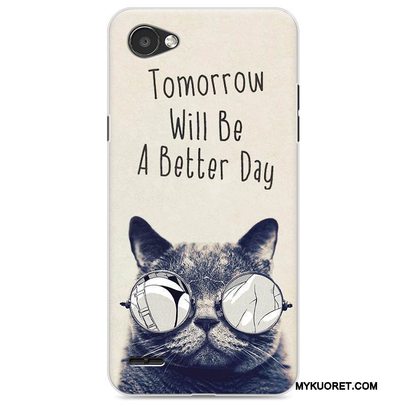 Kuori Lg Q6 Sarjakuva Puhelimen Kuoret Sininen, Kotelo Lg Q6 Laukut Murtumaton Ihana