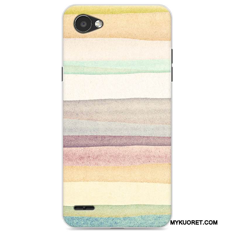 Kuori Lg Q6 Sarjakuva Puhelimen Kuoret Sininen, Kotelo Lg Q6 Laukut Murtumaton Ihana