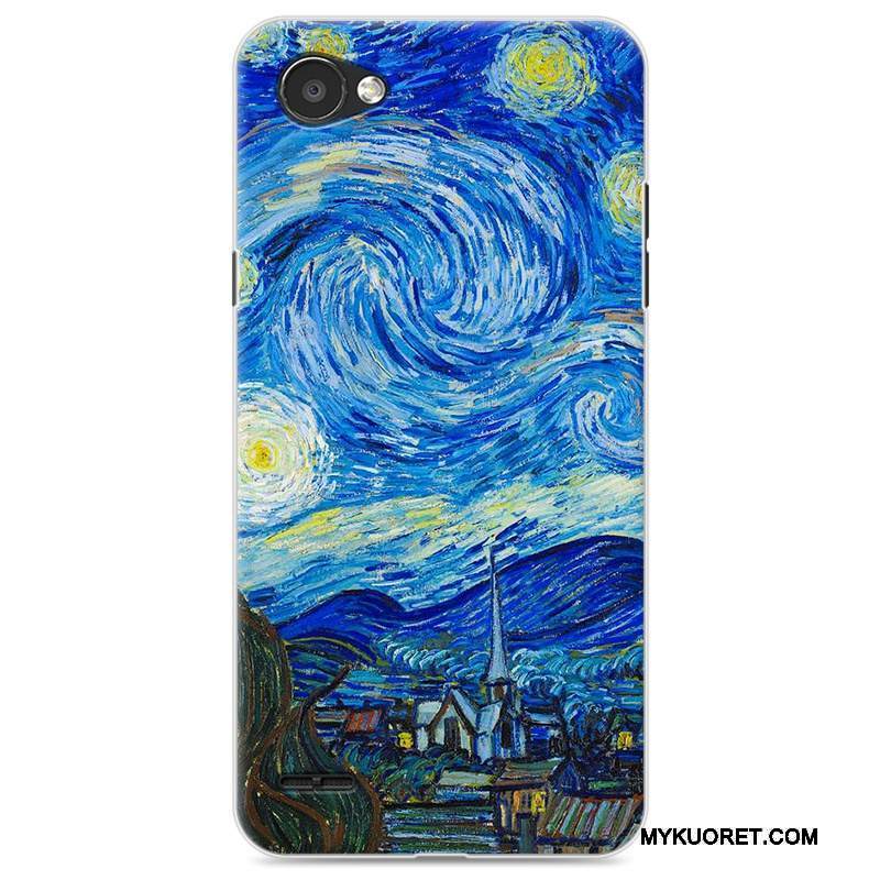 Kuori Lg Q6 Sarjakuva Puhelimen Kuoret Sininen, Kotelo Lg Q6 Laukut Murtumaton Ihana