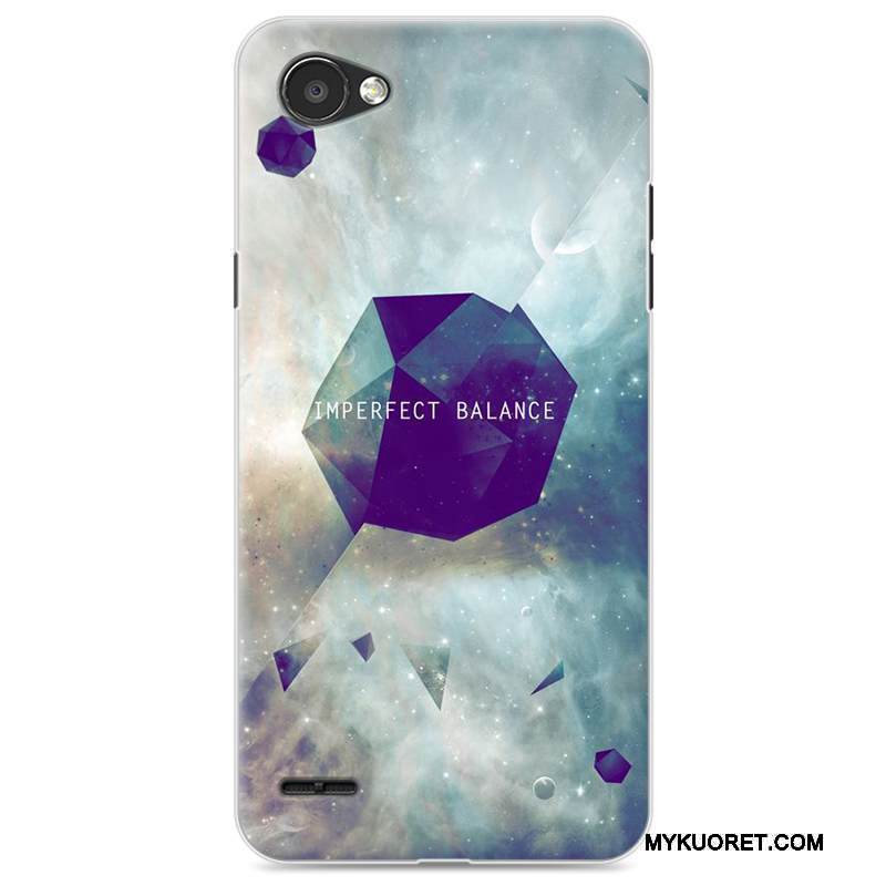 Kuori Lg Q6 Sarjakuva Puhelimen Kuoret Sininen, Kotelo Lg Q6 Laukut Murtumaton Ihana