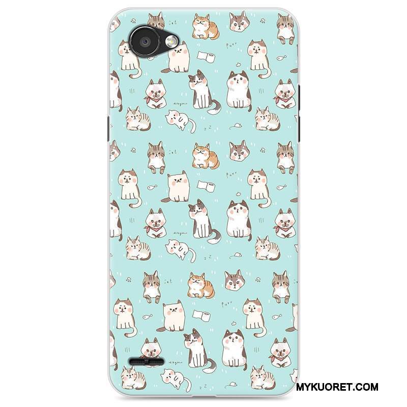 Kuori Lg Q6 Sarjakuva Puhelimen Kuoret Sininen, Kotelo Lg Q6 Laukut Murtumaton Ihana