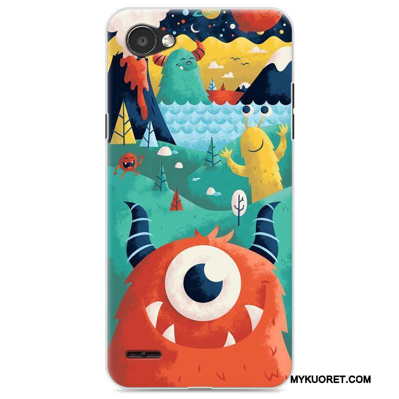 Kuori Lg Q6 Sarjakuva Puhelimen Kuoret Sininen, Kotelo Lg Q6 Laukut Murtumaton Ihana