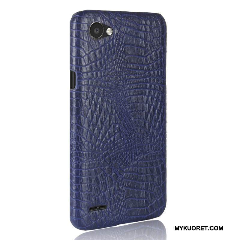 Kuori Lg Q6 Silikoni Liiketoiminta Trendi, Kotelo Lg Q6 Nahka Puhelimen Kuoret Vaaleansininen