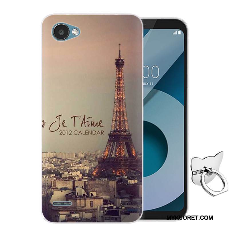 Kuori Lg Q6 Silikoni Murtumaton Jauhe, Kotelo Lg Q6 Pehmeä Neste Punainen Puhelimen Kuoret